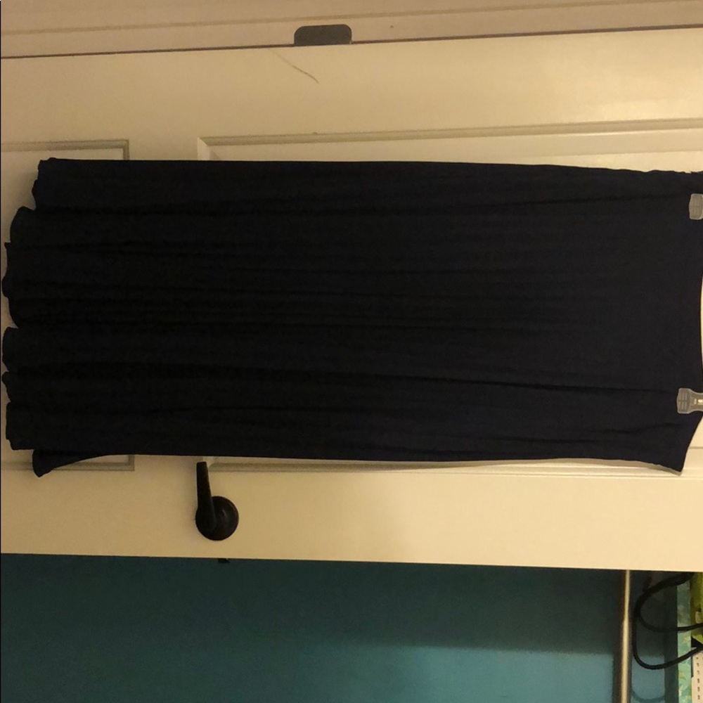 Navy blue Tiered skirt